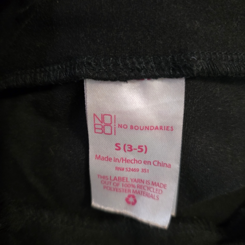 ▪️No Boundaries Black Bell-bottom Pants Sz 3/5 - Picture 2 of 2